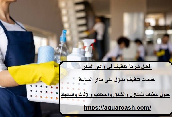 أفضل شركة تنظيف في وادي السدر