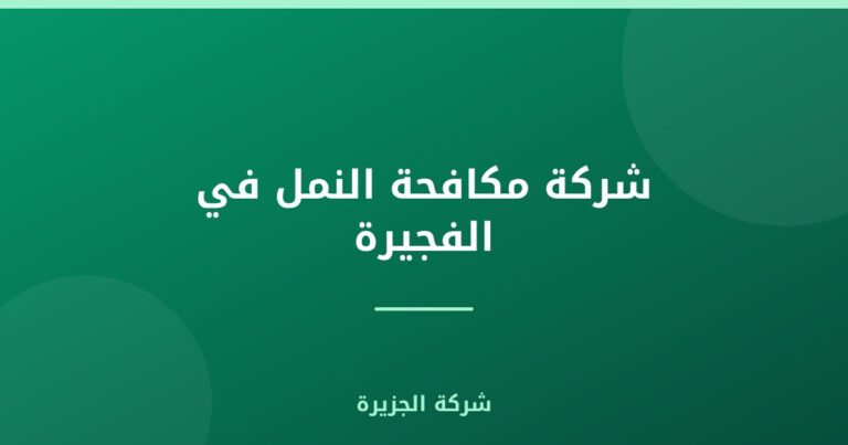 شركة مكافحة النمل في الفجيرة |0565811302| رش نمل