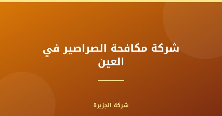 شركة مكافحة الصراصير في العين |0565811302| رش مبيدات