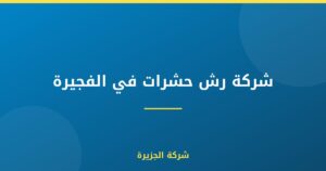 شركة رش حشرات في الفجيرة |0565811302| ابادة الحشرات